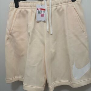 Nike Light Tan Shorts with Logo